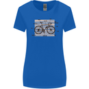 Bicycle Anatomy Funny Cycling Cyclist Funny Womens Wider Cut T-Shirt Royal Blue