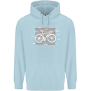 Bicycle Anatomy Funny Cyclist Cycling Funny Childrens Kids Hoodie Light Blue
