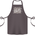 Bicycle Anatomy Funny Cyclist Cycling Funny Cotton Apron 100% Organic Dark Grey