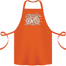 Bicycle Anatomy Funny Cyclist Cycling Funny Cotton Apron 100% Organic Orange