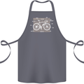 Bicycle Anatomy Funny Cyclist Cycling Funny Cotton Apron 100% Organic Steel