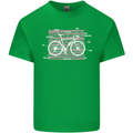 Bicycle Anatomy Funny Cyclist Cycling Funny Kids T-Shirt Childrens Irish Green