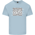 Bicycle Anatomy Funny Cyclist Cycling Funny Kids T-Shirt Childrens Light Blue