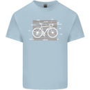 Bicycle Anatomy Funny Cyclist Cycling Funny Kids T-Shirt Childrens Light Blue