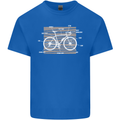 Bicycle Anatomy Funny Cyclist Cycling Funny Kids T-Shirt Childrens Royal Blue