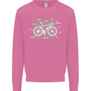 Bicycle Anatomy Funny Cyclist Cycling Funny Mens Sweatshirt Jumper Azalea