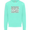 Bicycle Anatomy Funny Cyclist Cycling Funny Mens Sweatshirt Jumper Peppermint