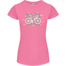 Bicycle Anatomy Funny Cyclist Cycling Funny Womens Petite Cut T-Shirt Azalea