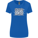 Bicycle Anatomy Funny Cyclist Cycling Funny Womens Wider Cut T-Shirt Royal Blue