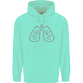 Bicycle Lungs Cyclist Funny Cycling Bike Childrens Kids Hoodie Peppermint