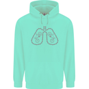 Bicycle Lungs Cyclist Funny Cycling Bike Childrens Kids Hoodie Peppermint