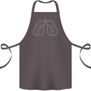 Bicycle Lungs Cyclist Funny Cycling Bike Cotton Apron 100% Organic Dark Grey