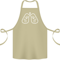 Bicycle Lungs Cyclist Funny Cycling Bike Cotton Apron 100% Organic Khaki