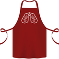 Bicycle Lungs Cyclist Funny Cycling Bike Cotton Apron 100% Organic Maroon