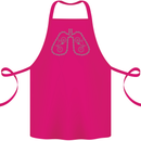 Bicycle Lungs Cyclist Funny Cycling Bike Cotton Apron 100% Organic Pink