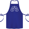 Bicycle Lungs Cyclist Funny Cycling Bike Cotton Apron 100% Organic Royal Blue