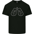 Bicycle Lungs Cyclist Funny Cycling Bike Kids T-Shirt Childrens Black