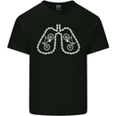 Bicycle Lungs Cyclist Funny Cycling Bike Kids T-Shirt Childrens Black
