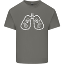 Bicycle Lungs Cyclist Funny Cycling Bike Kids T-Shirt Childrens Charcoal