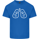 Bicycle Lungs Cyclist Funny Cycling Bike Kids T-Shirt Childrens Royal Blue