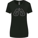 Bicycle Lungs Cyclist Funny Cycling Bike Womens Wider Cut T-Shirt Black