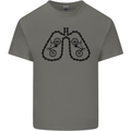 Bicycle Lungs Funny Cycling Bike Cyclist Kids T-Shirt Childrens Charcoal