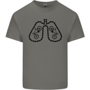 Bicycle Lungs Funny Cycling Bike Cyclist Kids T-Shirt Childrens Charcoal