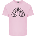 Bicycle Lungs Funny Cycling Bike Cyclist Kids T-Shirt Childrens Light Pink