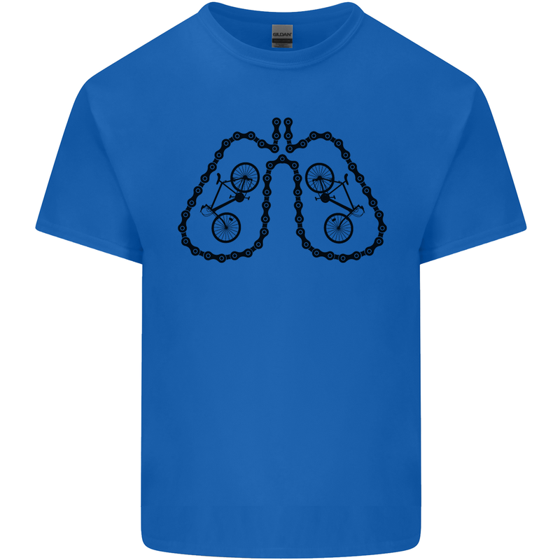 Bicycle Lungs Funny Cycling Bike Cyclist Kids T-Shirt Childrens Royal Blue