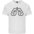 Bicycle Lungs Funny Cycling Bike Cyclist Kids T-Shirt Childrens White