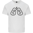 Bicycle Lungs Funny Cycling Bike Cyclist Kids T-Shirt Childrens White