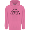 Bicycle Lungs Funny Cycling Bike Cyclist Mens 80% Cotton Hoodie Azelea