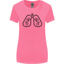 Bicycle Lungs Funny Cycling Bike Cyclist Womens Wider Cut T-Shirt Azalea
