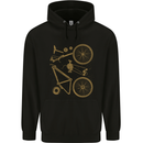 Bicycle Parts Cycling Cyclist Bike Funny Childrens Kids Hoodie Black