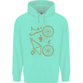 Bicycle Parts Cycling Cyclist Bike Funny Childrens Kids Hoodie Peppermint
