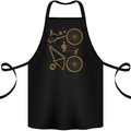 Bicycle Parts Cycling Cyclist Bike Funny Cotton Apron 100% Organic Black