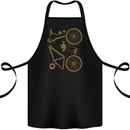 Bicycle Parts Cycling Cyclist Bike Funny Cotton Apron 100% Organic Black