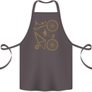 Bicycle Parts Cycling Cyclist Bike Funny Cotton Apron 100% Organic Dark Grey
