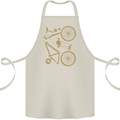 Bicycle Parts Cycling Cyclist Bike Funny Cotton Apron 100% Organic Natural