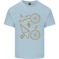 Bicycle Parts Cycling Cyclist Bike Funny Kids T-Shirt Childrens Light Blue