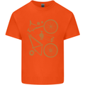 Bicycle Parts Cycling Cyclist Bike Funny Kids T-Shirt Childrens Orange
