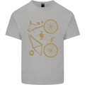 Bicycle Parts Cycling Cyclist Bike Funny Kids T-Shirt Childrens Sports Grey