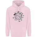 Bicycle Parts Cycling Cyclist Cycle Bicycle Childrens Kids Hoodie Light Pink
