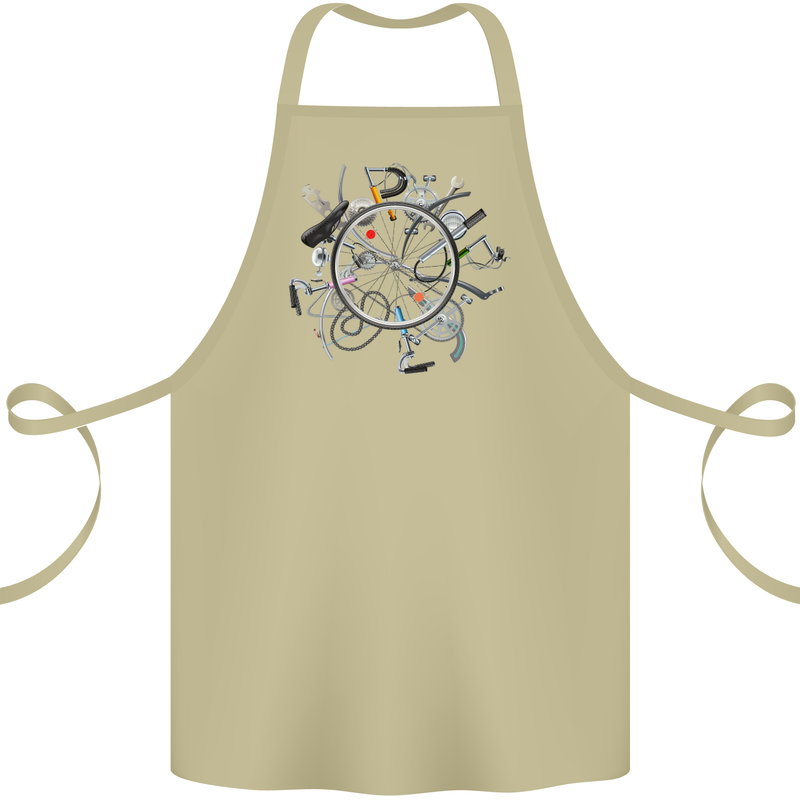 Bicycle Parts Cycling Cyclist Cycle Bicycle Cotton Apron 100% Organic Khaki
