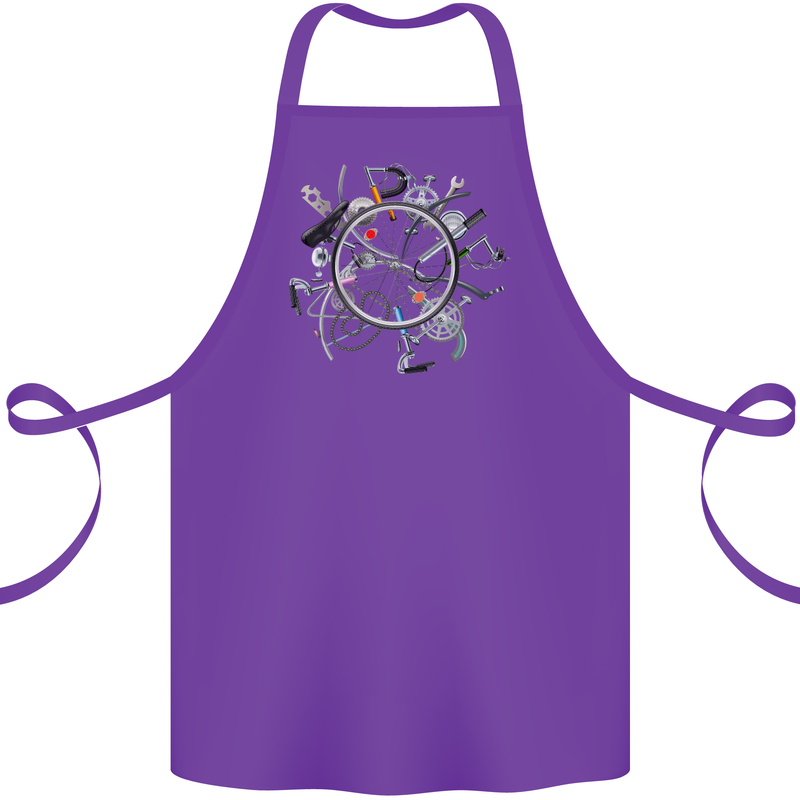 Bicycle Parts Cycling Cyclist Cycle Bicycle Cotton Apron 100% Organic Purple