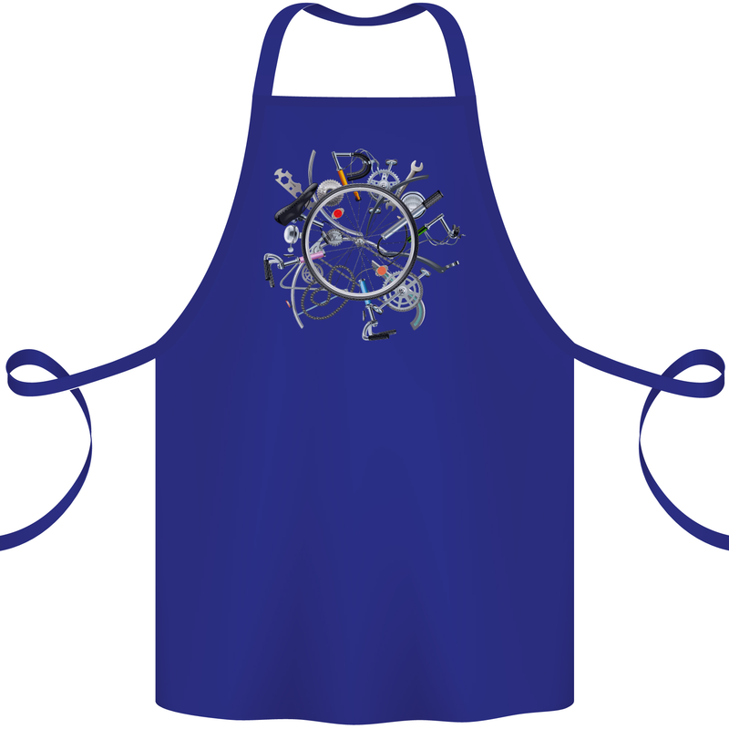 Bicycle Parts Cycling Cyclist Cycle Bicycle Cotton Apron 100% Organic Royal Blue