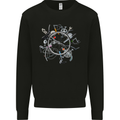 Bicycle Parts Cycling Cyclist Cycle Bicycle Kids Sweatshirt Jumper Black