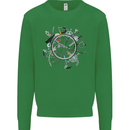 Bicycle Parts Cycling Cyclist Cycle Bicycle Kids Sweatshirt Jumper Irish Green