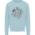 Bicycle Parts Cycling Cyclist Cycle Bicycle Kids Sweatshirt Jumper Light Blue
