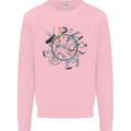 Bicycle Parts Cycling Cyclist Cycle Bicycle Kids Sweatshirt Jumper Light Pink